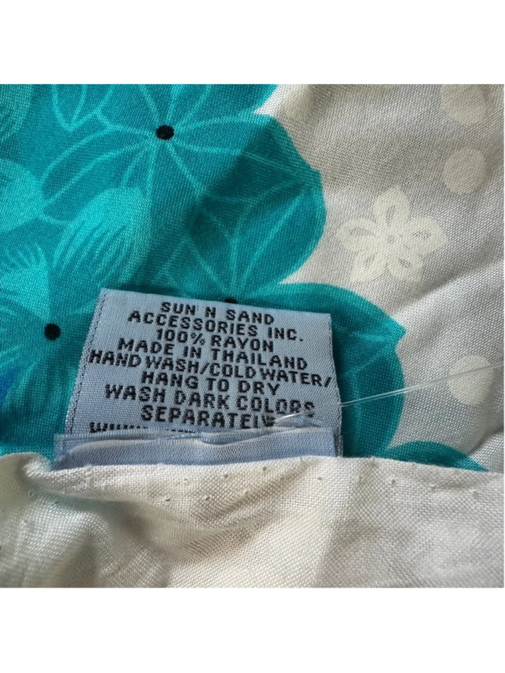 Women's Sun 'n' Sand Scarf One Size Blue Floral Summer